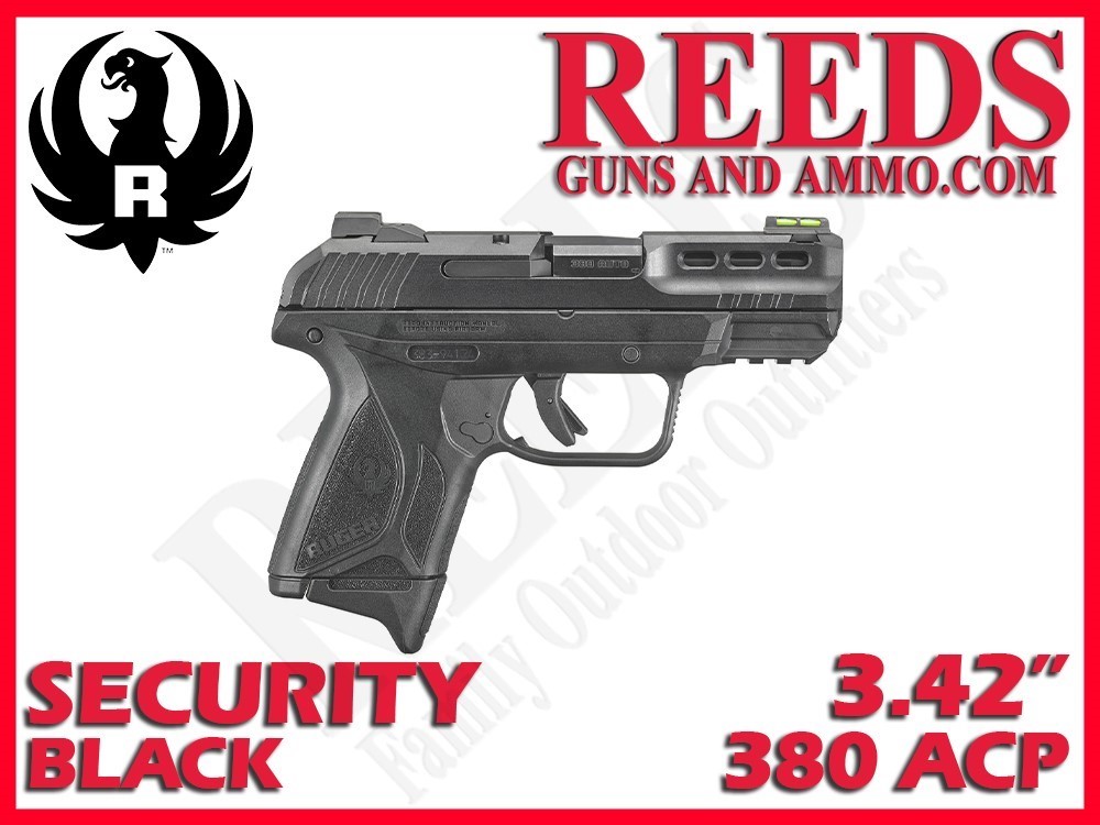 Ruger Security 380 Black 380 ACP 3.42in 2 Mags 3839-img-0