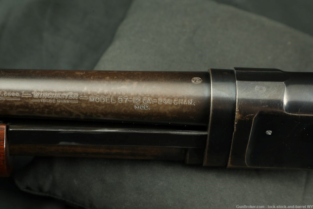 Late Winchester Model 1897 Takedown 28" MOD 12 GA Pump Shotgun, 1956 C&R-img-27