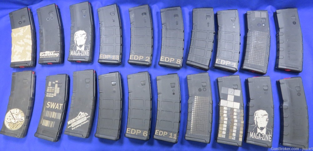 Set of 20 Black Rain Ordnance Laser Engraved AR15 Magazines-See Description-img-5