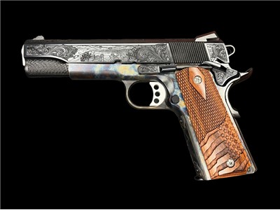 Springfield 1911 Custom Engraved D-Day Commemorative by Altamont