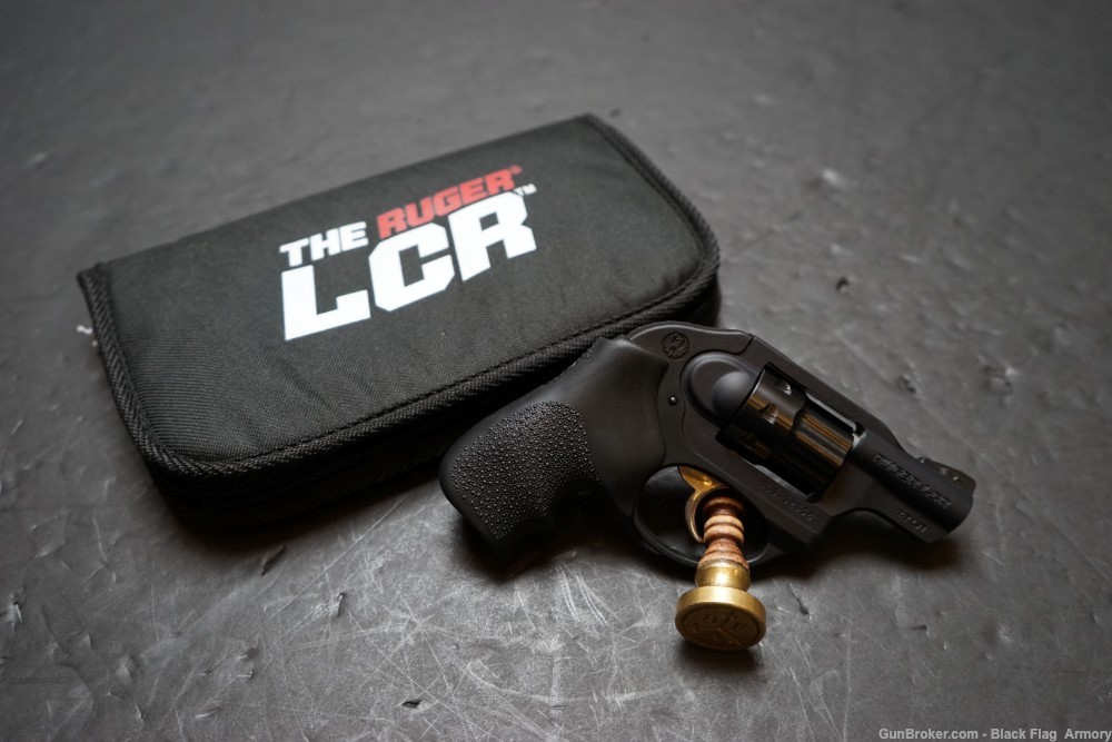 Ruger LCR, .22 LR, Black, Hogue grip, 8 round, Revolver, Bag, Model 5410-img-0