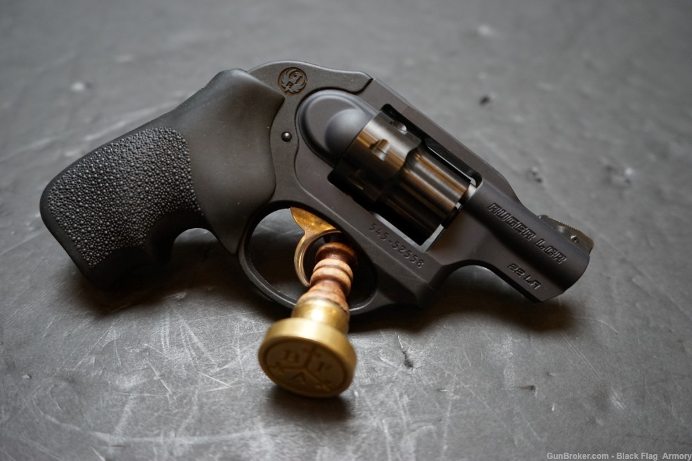 Ruger LCR, .22 LR, Black, Hogue grip, 8 round, Revolver, Bag, Model 5410-img-1