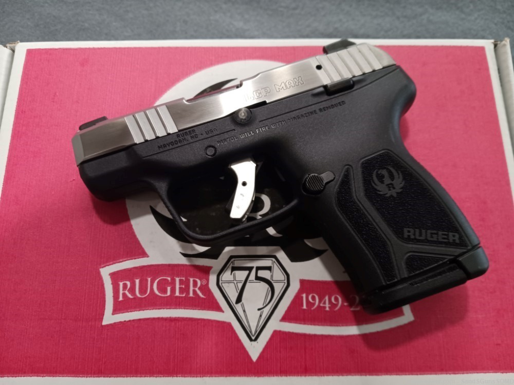 PENNY START RUGER LCP MAX 380 ACP 2.8 10-RD 75TH ANNIVERSARY PISTOL NEW-img-1