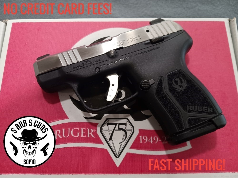 PENNY START RUGER LCP MAX 380 ACP 2.8 10-RD 75TH ANNIVERSARY PISTOL NEW-img-0