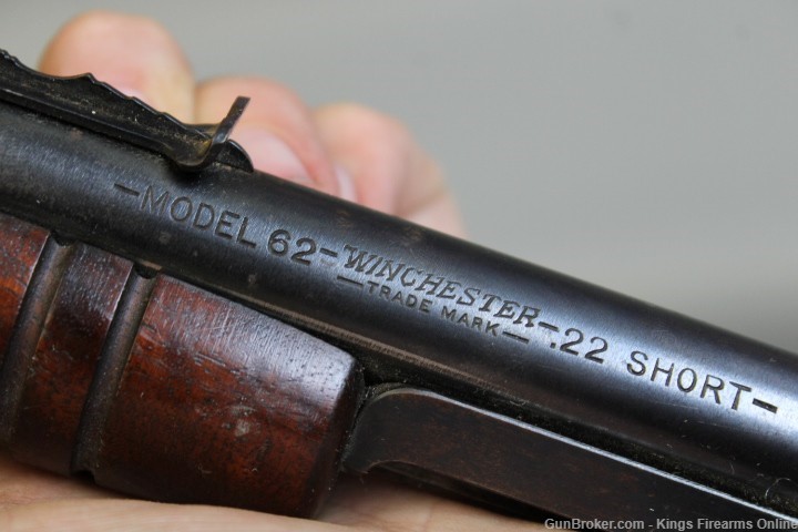 Winchester model 62 .22 Short Item S-251-img-24