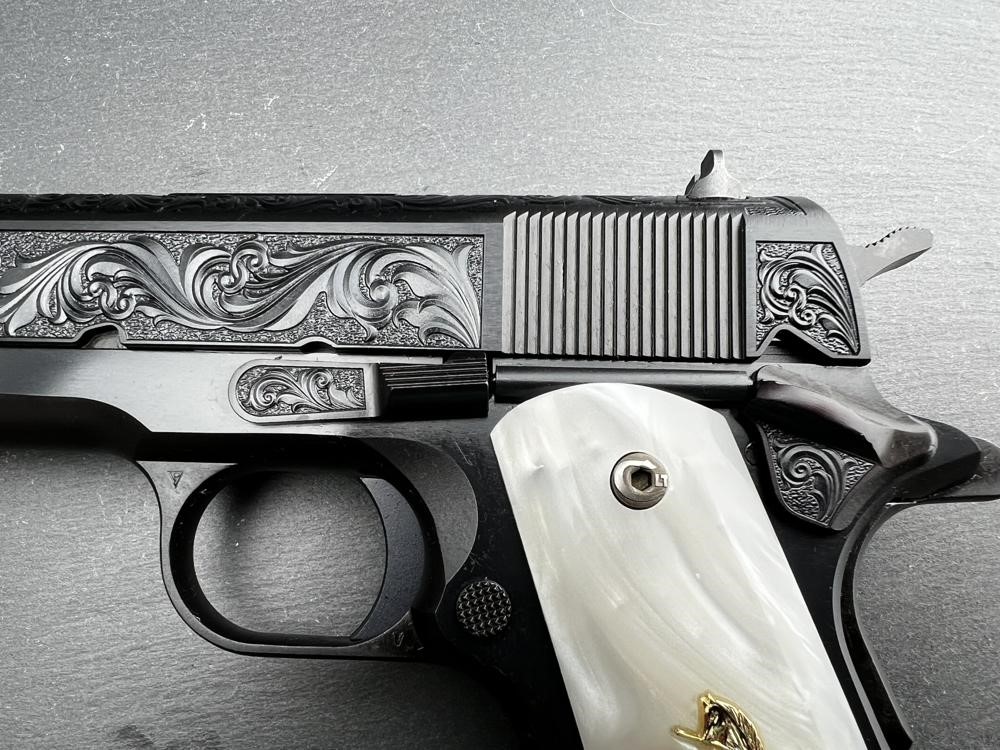 Colt 1911 Custom Engraved Blued Regal by Altamont .45 ACP AAA-img-3