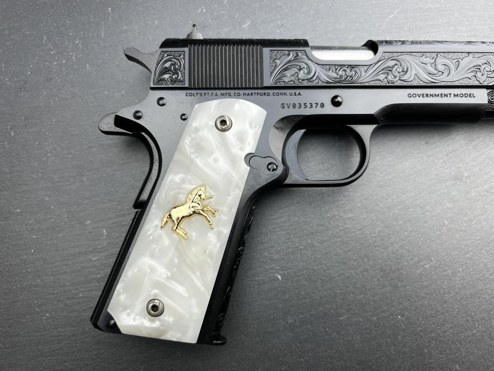 Colt 1911 Custom Engraved Blued Regal by Altamont .45 ACP AAA-img-10