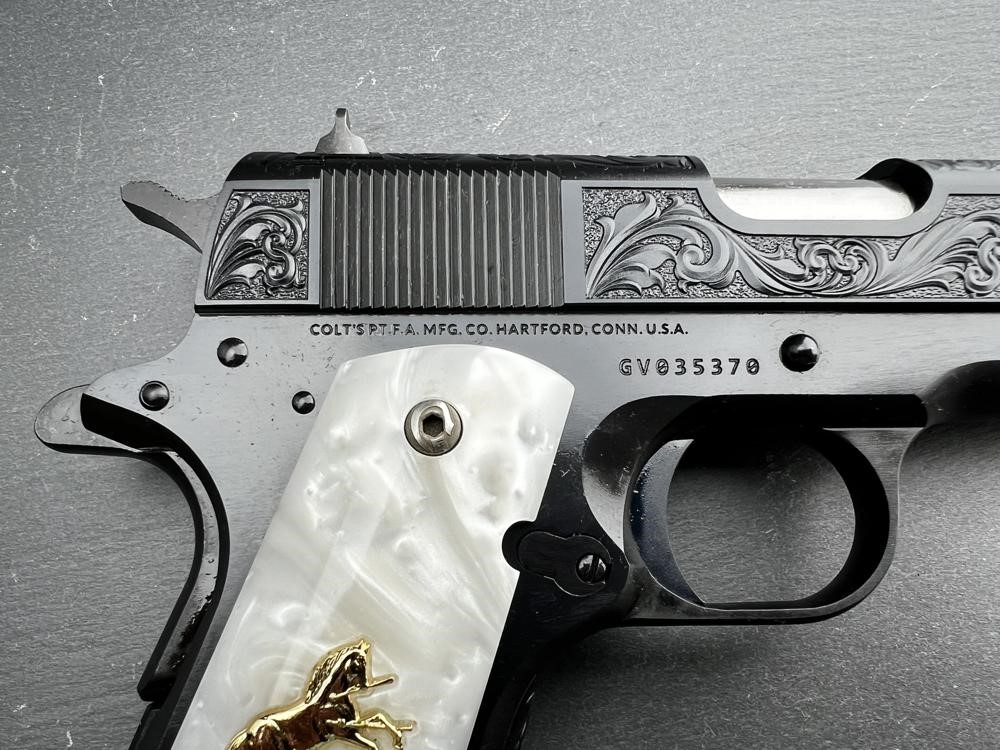 Colt 1911 Custom Engraved Blued Regal by Altamont .45 ACP AAA-img-9