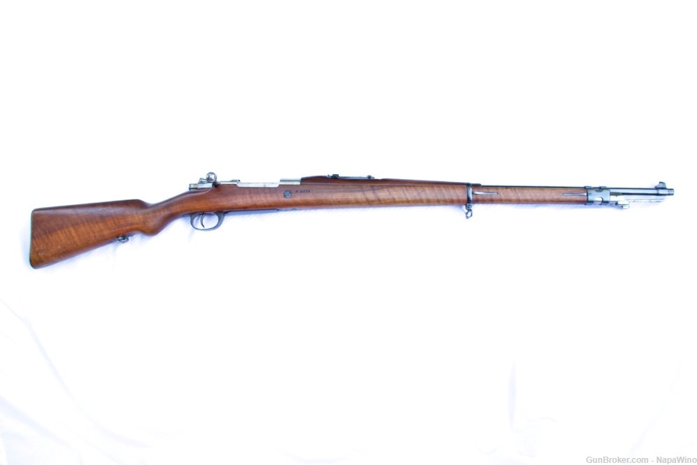  Argentine Mauser 98 Model 1909, 7.65x53mm rifle with brass/bullets/dies.-img-0