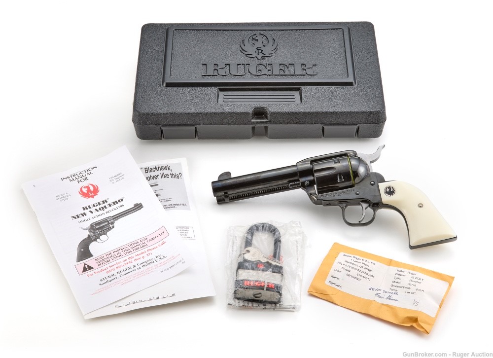 Ruger® Blued Vaquero®.45 COLT with Simulated Ivory Grips - 2007-img-9