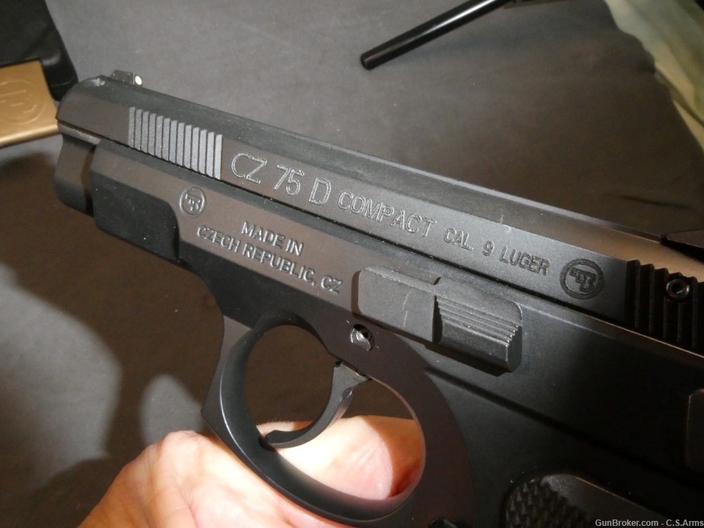 CZ-75 D Compact Semi-Auto Pistol, 9MM Parabellum, LNIB-img-9