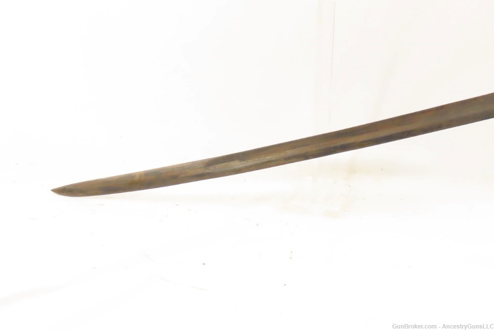  “C.S.A.” Marked Model 1850 Pattern FOOT OFFICER’S Sword Etched Blade BRASS-img-15