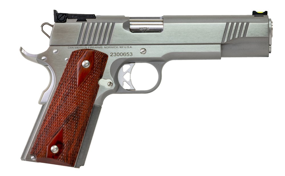 Dan Wesson Pointman PM-45 Stainless Walnut 45 ACP 5in 2-8rd Mags 01943-img-0