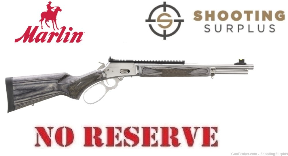 Marlin 1894 SBL Lever Action 44 Magnum 16.10" Threaded 5/8X24 Polished SS-img-0