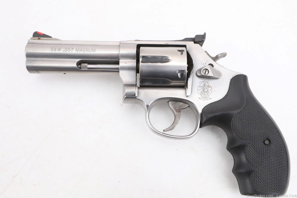 Smith and Wesson 686-6 357 Magnum 4" 6 Shot Stainless w/ Box No Reserve!-img-1