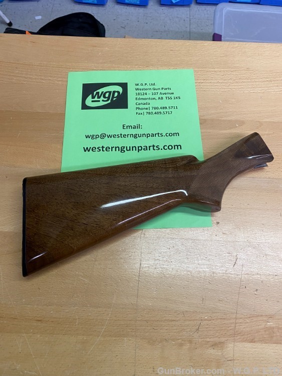Browning parts, Double Auto 2 shot buttstock, gloss walnut, JB bust, nos-img-1