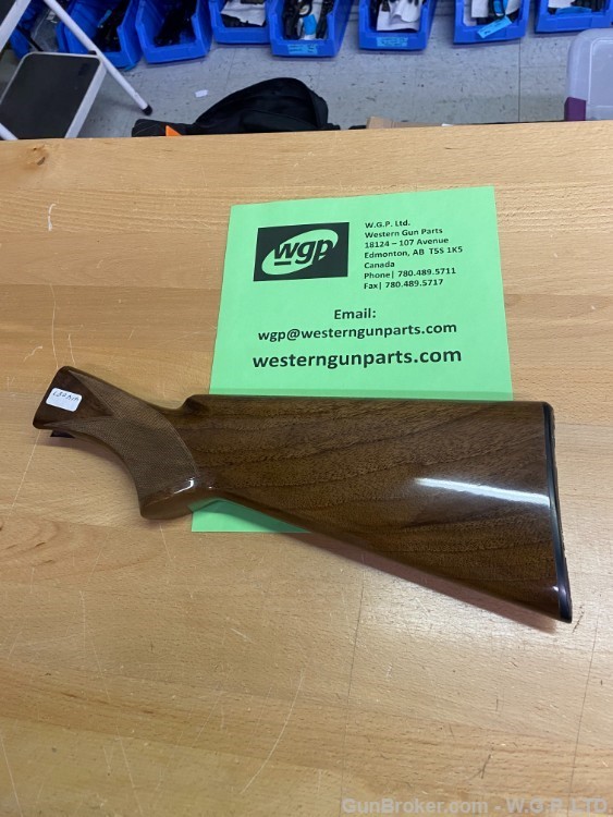 Browning parts, Double Auto 2 shot buttstock, gloss walnut, JB bust, nos-img-0