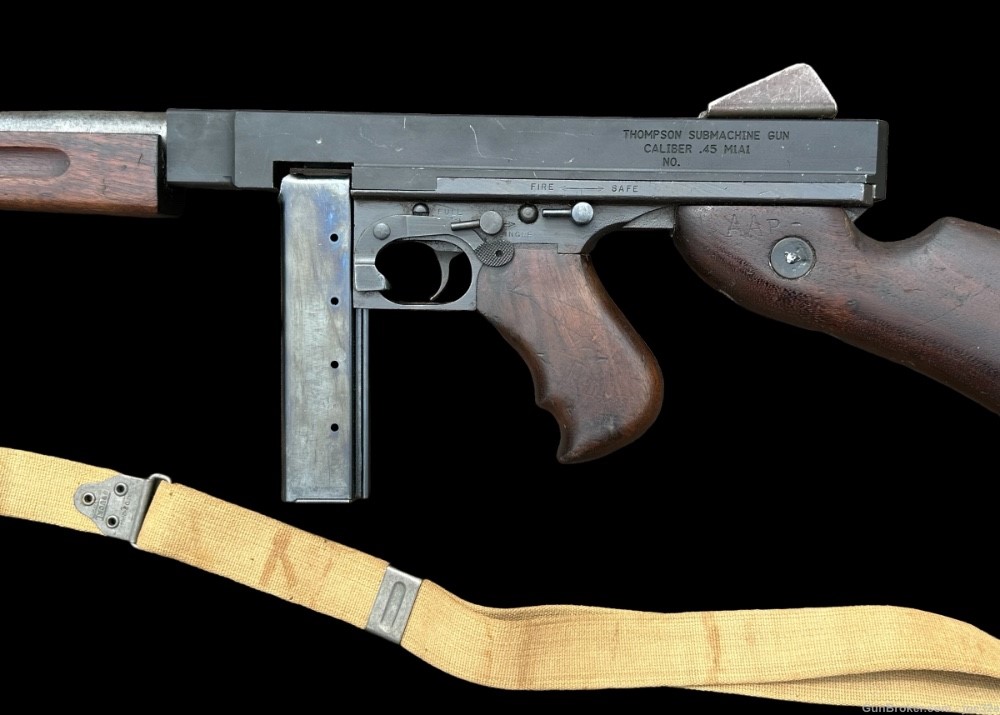 WW2 Thompson Submachine Gun .45 M1A1 dummy parts kit WWII Tommy mg mp 45-img-7