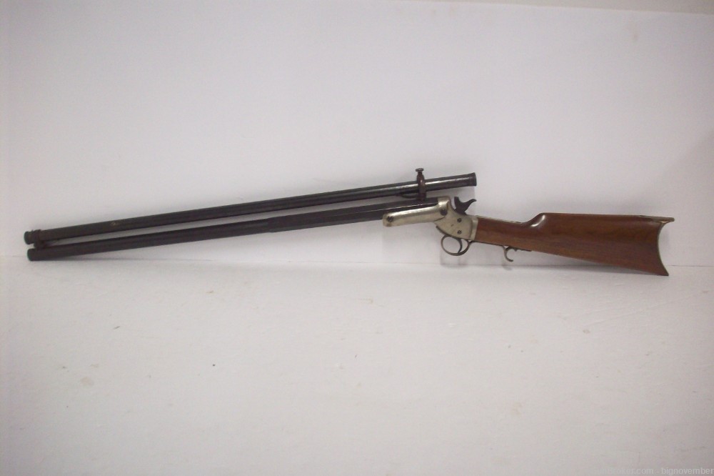 Antique Stevens Tip-Up Single Shot Target Rifle in 22 Rimfire-img-1