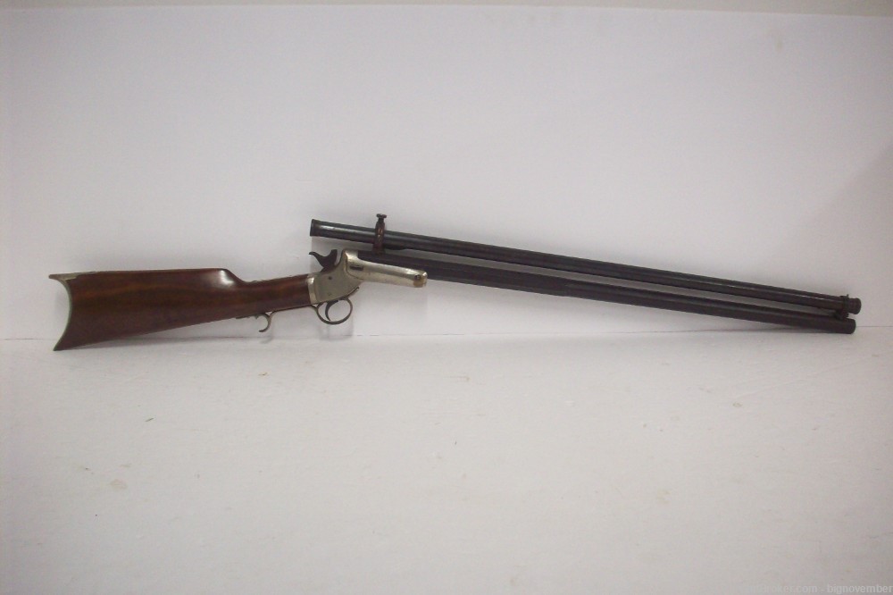 Antique Stevens Tip-Up Single Shot Target Rifle in 22 Rimfire-img-0