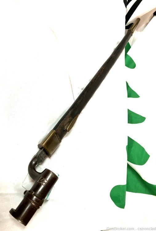 British bayonet and scabbard, 1853 Enfield model-img-0