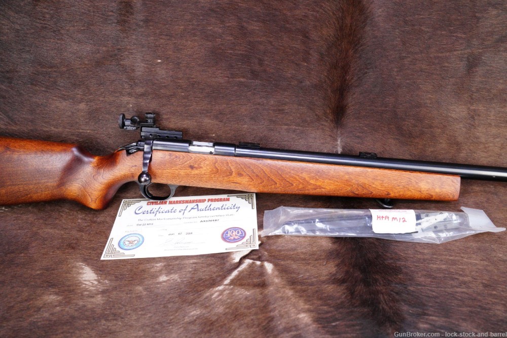 CMP U.S. Marked H&R Model M12 M-12 .22 Long Rifle LR Single Shot Rifle 1981-img-2