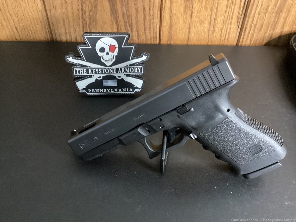 Glock G21C 45 acp compensated used  with box really nice-img-3