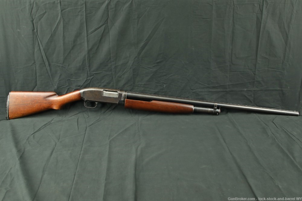 Winchester Model 12 1912 Solid Rib 30" Full 12 GA Pump Shotgun, 1931 C&R-img-2