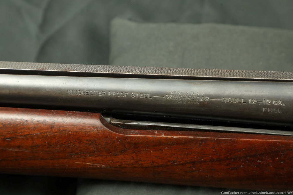 Winchester Model 12 1912 Solid Rib 30" Full 12 GA Pump Shotgun, 1931 C&R-img-25