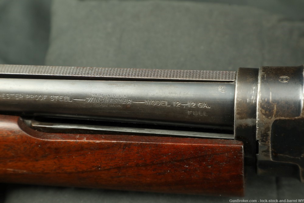Winchester Model 12 1912 Solid Rib 30" Full 12 GA Pump Shotgun, 1931 C&R-img-26