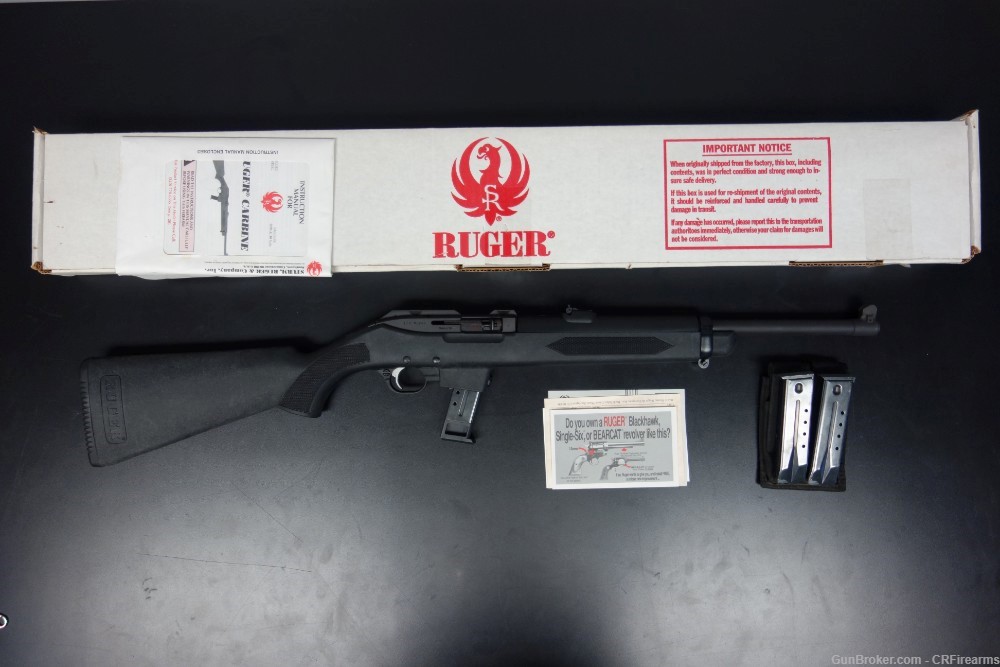 1997 RUGER PC9 9MM POLICE CARBINE 16" 15+1 -img-1