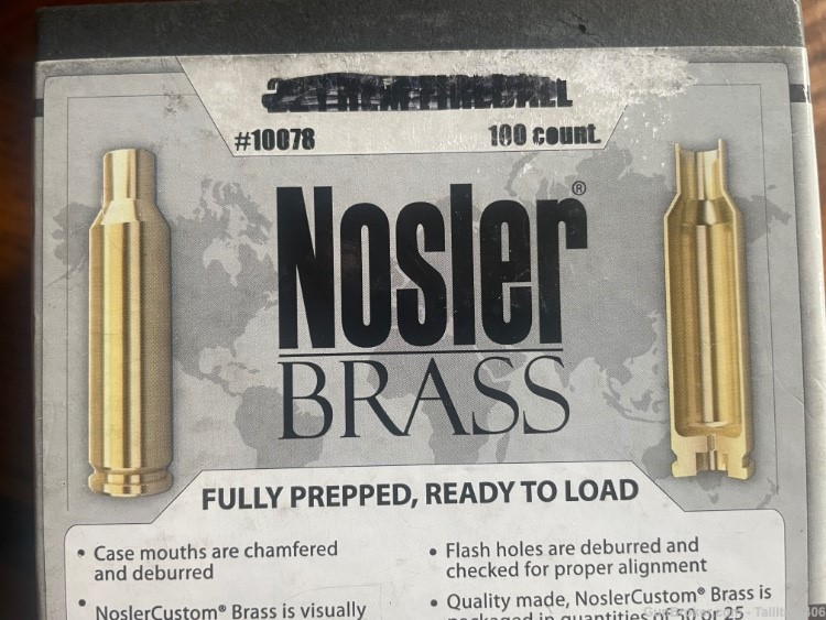 Nosler Fireball Brass sized to 20 Vartarg-img-0