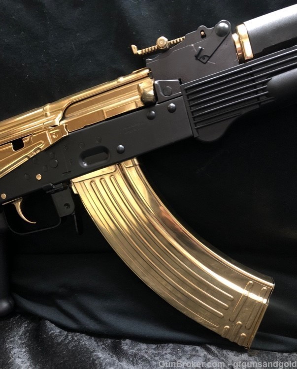 CUSTOM PIONEER ARMS HELL PUP AK-47, 24KT GOLD ACCENTS   *LAYAWAY OPTION*-img-4