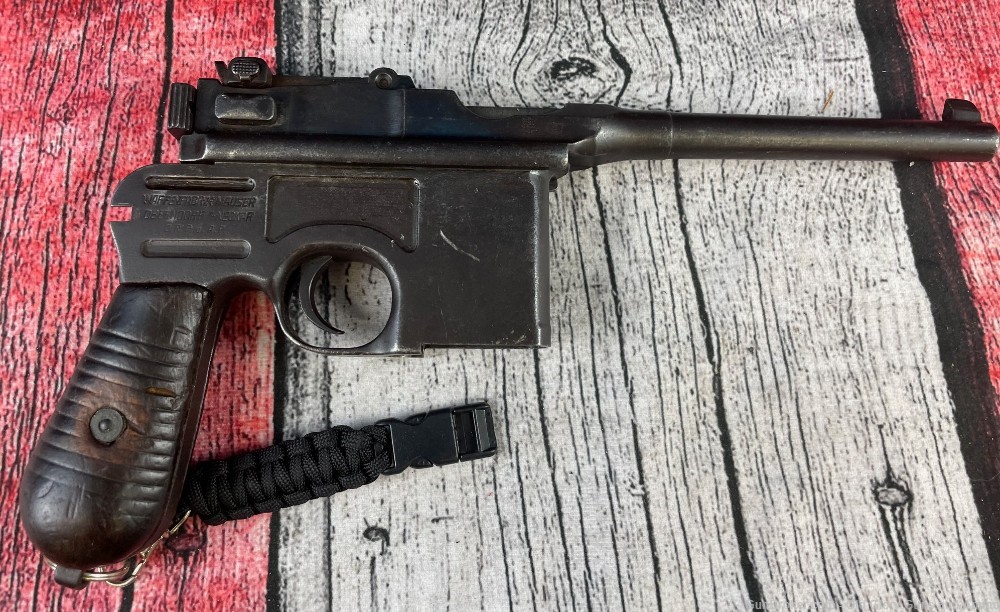 Mauser C96 "Broom Handle" frame and barrel/slide - NO - PARTS ONLY -img-1