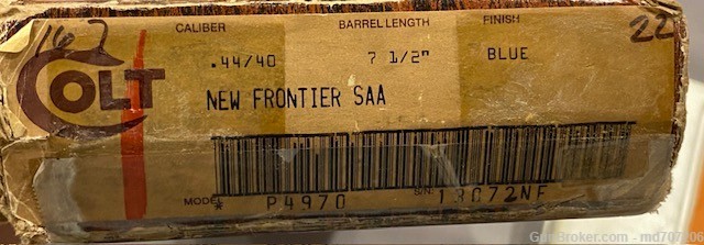 Colt New Frontier SAA Single Action Army 44/40 7 1/2" Barrell-img-4