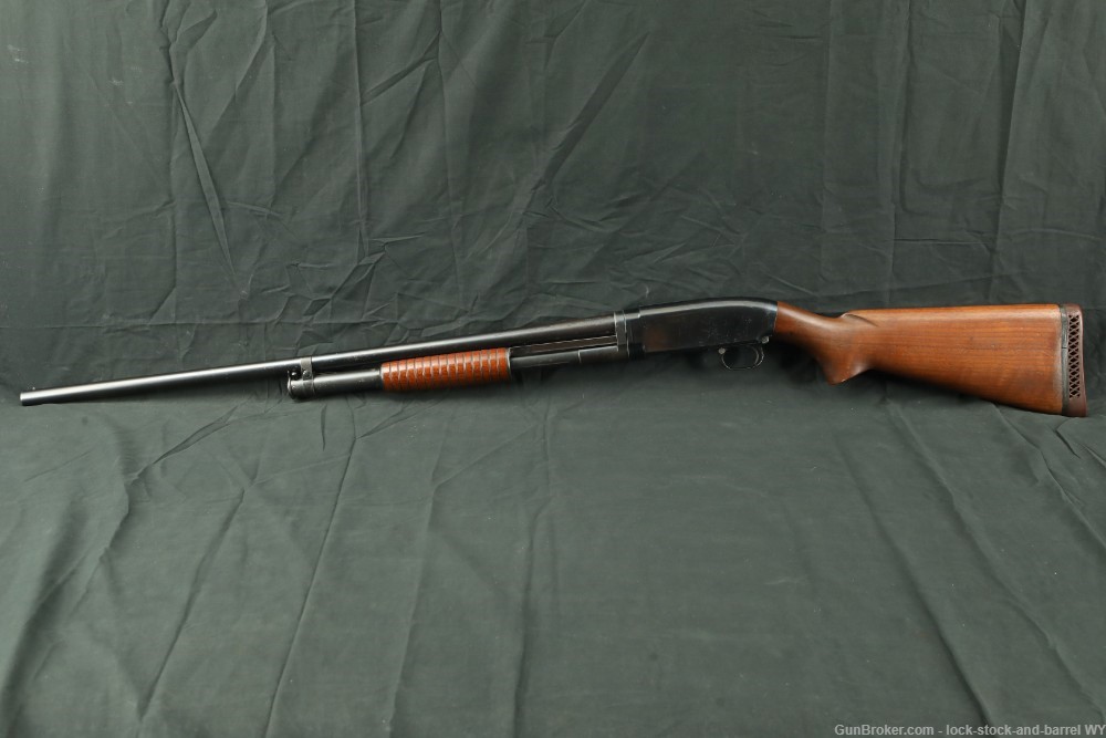 Winchester Model 12 1912 16 GA Takedown Pump Action Shotgun, MFD 1942 C&R-img-8