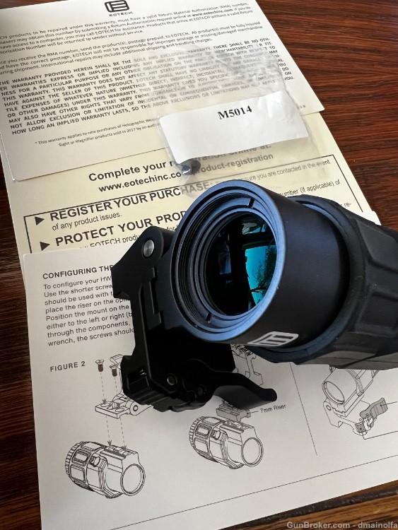 EOTech G45 5x Magnifier with Switch to Side Quick Detachable Mount-img-1