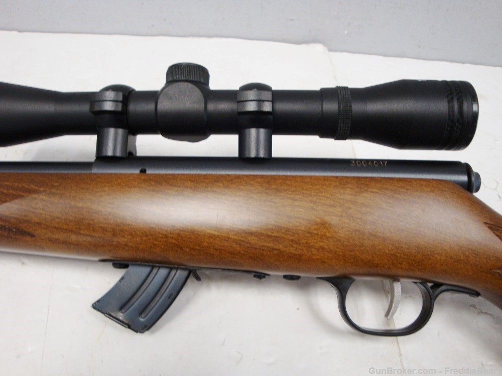 Savage Mark II Rifle 22LR w/ Wood Stock, 21” Barrel & Scope-img-17