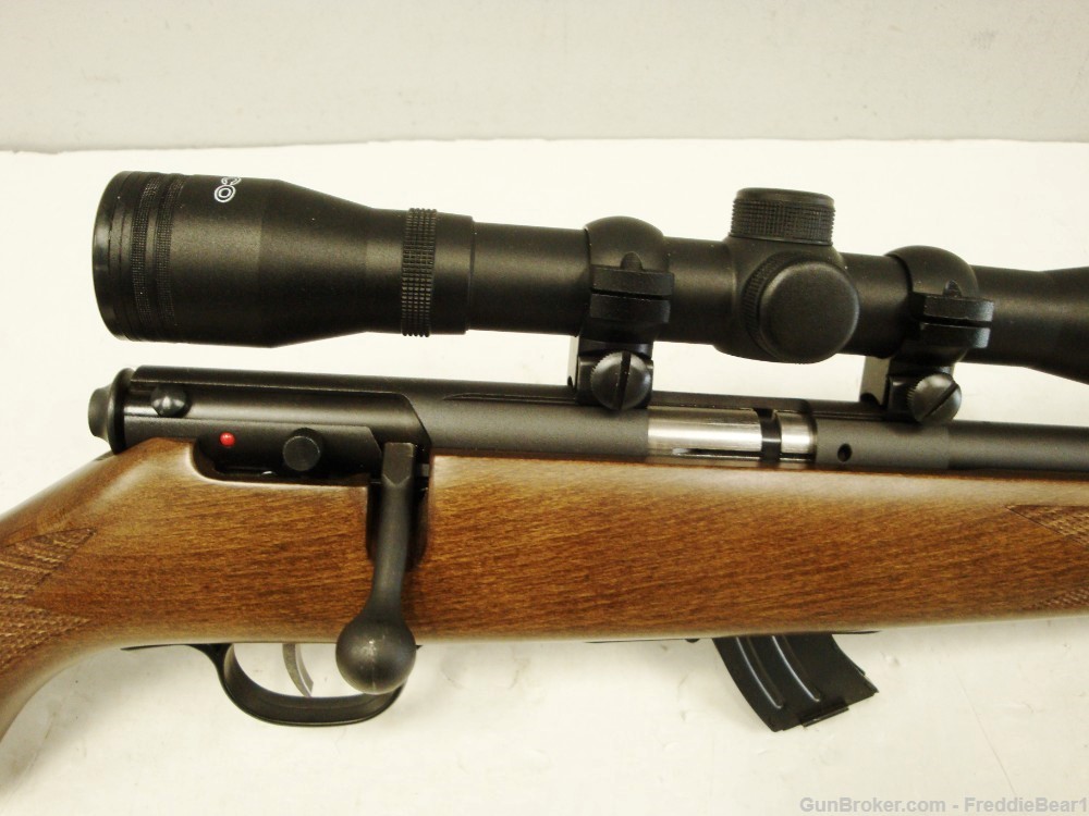 Savage Mark II Rifle 22LR w/ Wood Stock, 21” Barrel & Scope-img-4