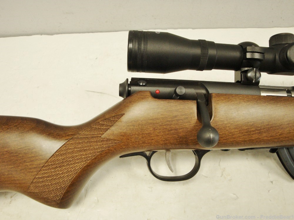 Savage Mark II Rifle 22LR w/ Wood Stock, 21” Barrel & Scope-img-3