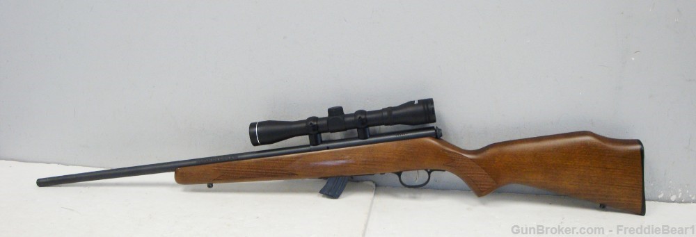 Savage Mark II Rifle 22LR w/ Wood Stock, 21” Barrel & Scope-img-12