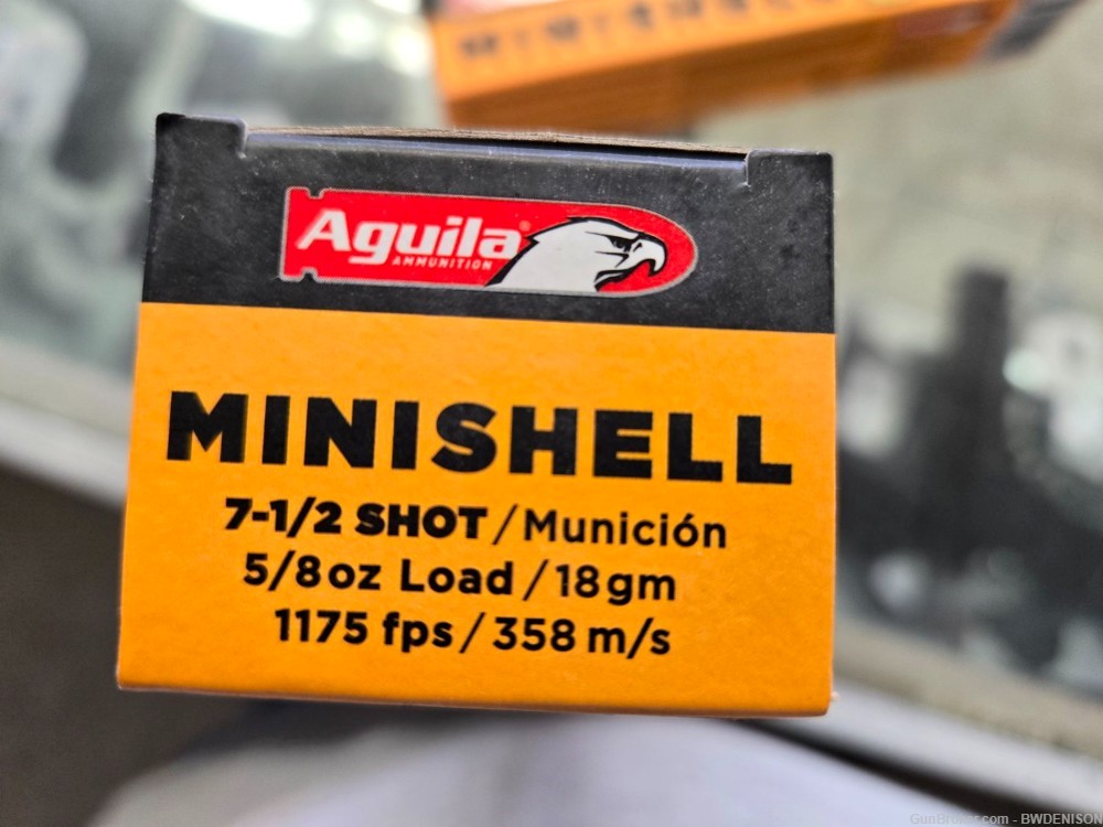 Aguila Minishell 12ga 7.5 Shot 1.75" 2 Boxes Total Of 40 Rounds-img-2