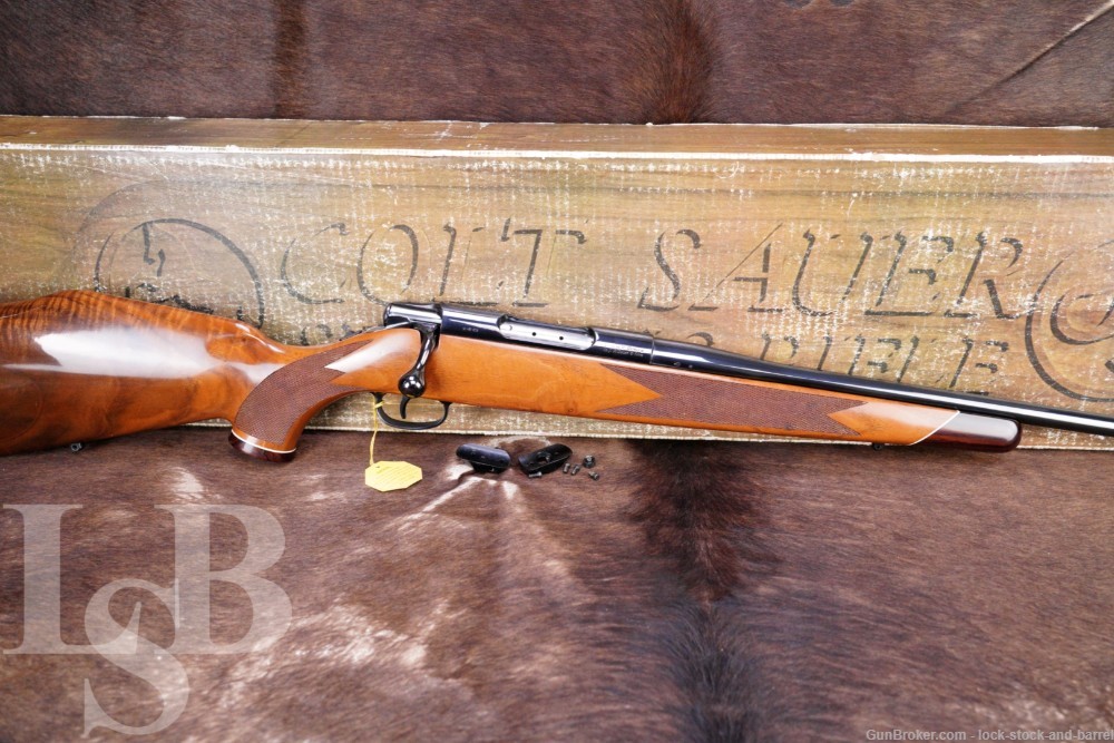 Colt Sauer Sporting Rifle .243 Winchester Bolt Action Rifle & Box, MFD 1980-img-0