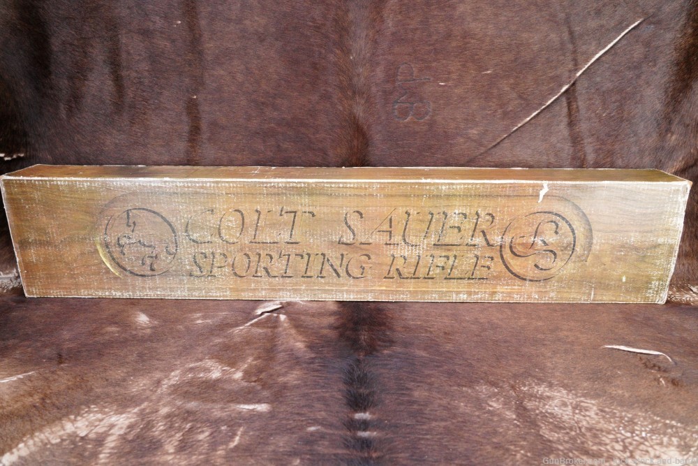 Colt Sauer Sporting Rifle .243 Winchester Bolt Action Rifle & Box, MFD 1980-img-33