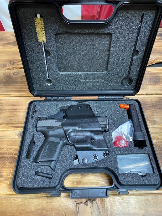 *Brand New* Canik TP9 Elite SC w/ Shield SMS 2 Red Dot, Holster, and 2 Mags-img-1
