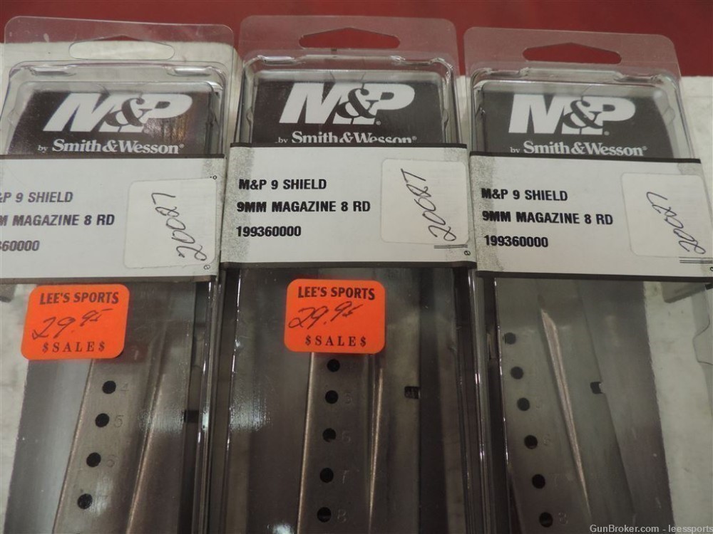 Smith & Wesson M&P Shield 9mm 8 round Magazines 3 New-img-1