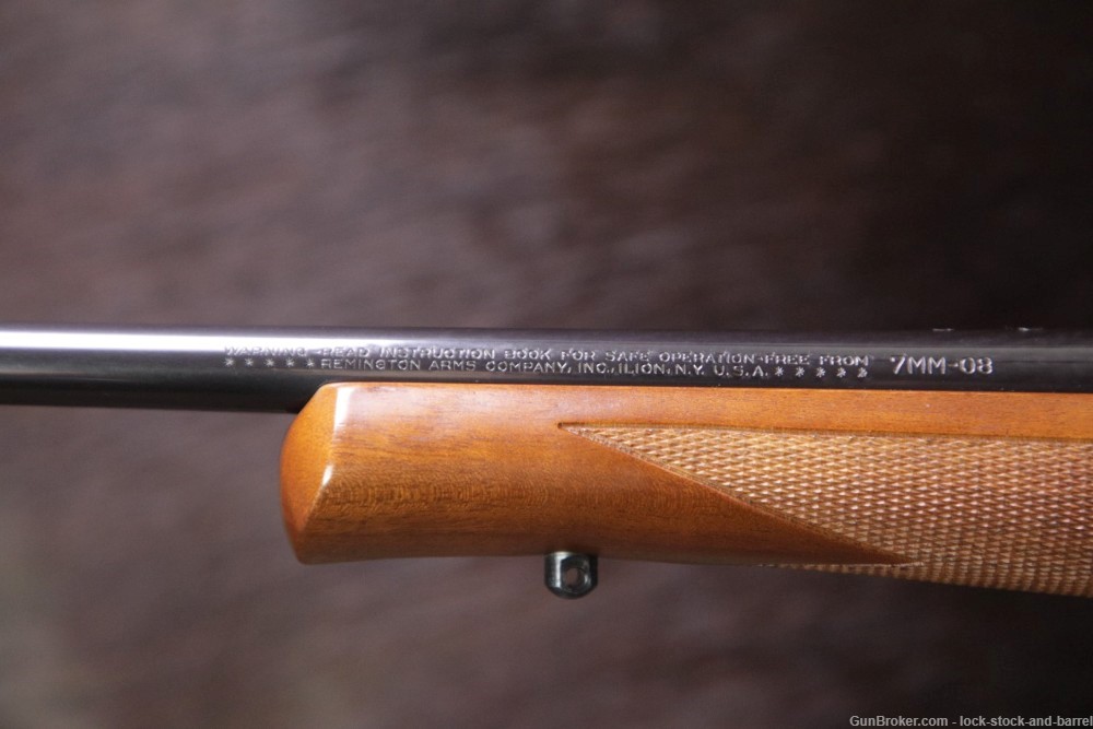 Remington Model Seven 7mm-08 Rem 18.5" Bolt Action Rifle & Scope, MFD 1988-img-21