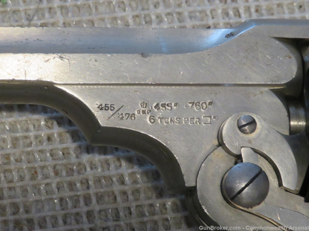 Boer War British Officer ID'ed Webley WG Army .455 Antique Revolver 1898-img-13