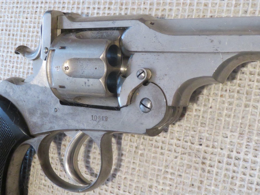 Boer War British Officer ID'ed Webley WG Army .455 Antique Revolver 1898-img-4