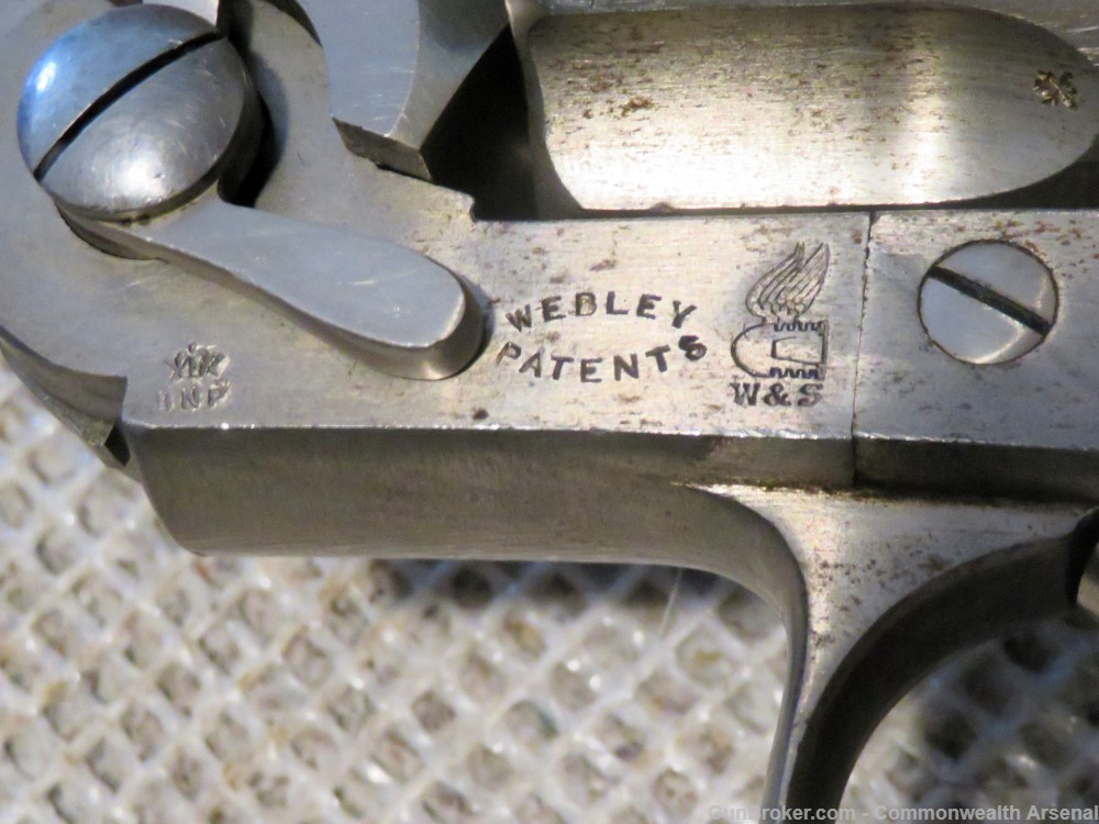 Boer War British Officer ID'ed Webley WG Army .455 Antique Revolver 1898-img-15